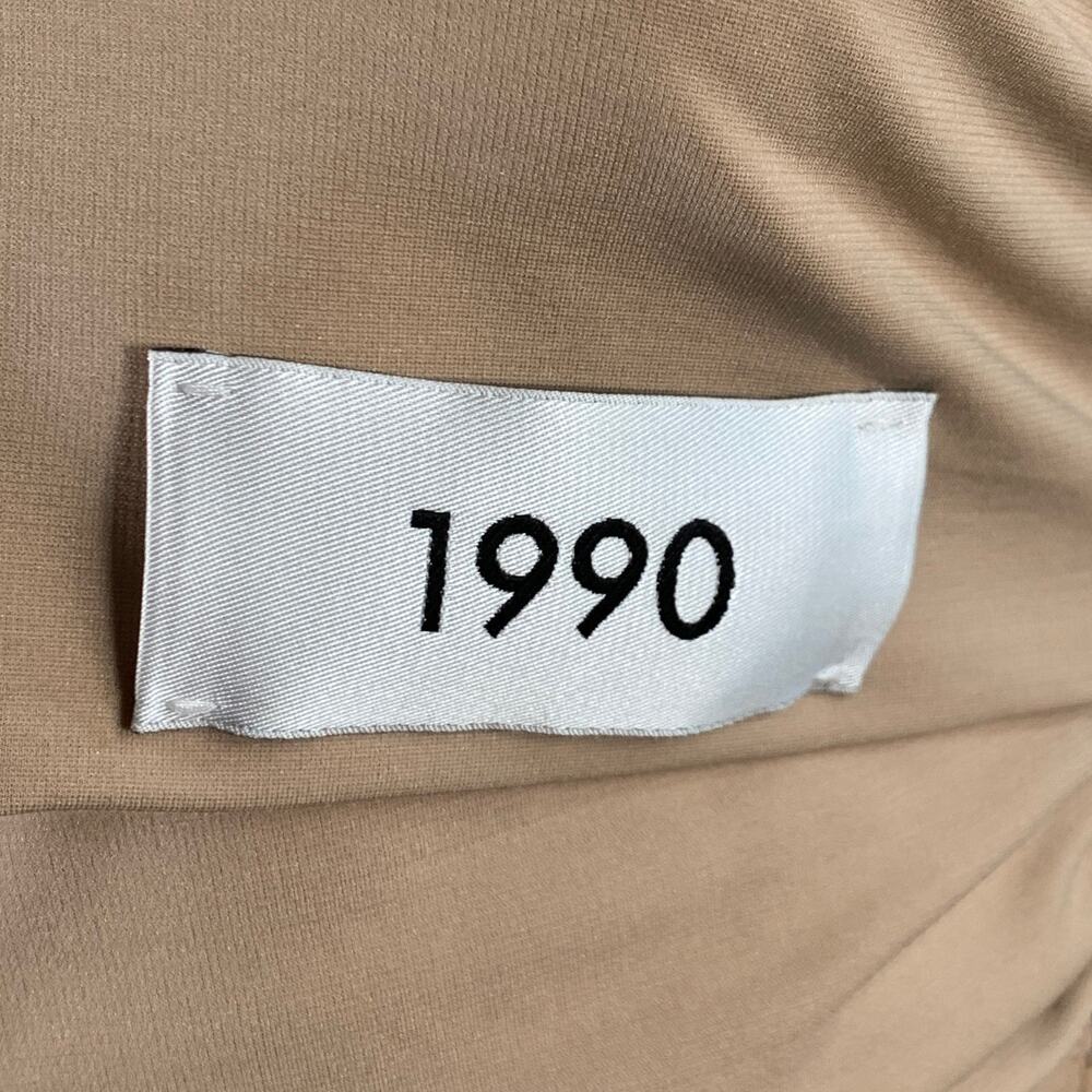 SS23 1990 Re-issue Size 6 Beige Viscose Blend Strapless Crop Top Dress Set - Picture 3 of 10